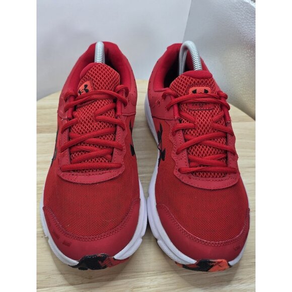 Under Armour Red UA Charged Assert 10 Men’s Size 8.5 Athletic Running Shoe New - Picture 4 of 8